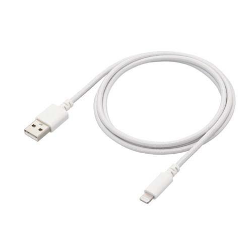 エレコム iPhone ライトニングケーブル 1m MFi認証 高耐久 ホワイト(1個)