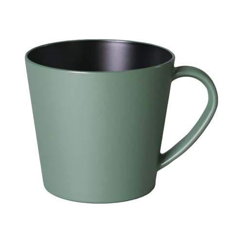 台和 マグカップ 350ml グリーン 電子レンジ対応 日本製 Sha美 SB-U-12GR(1個)