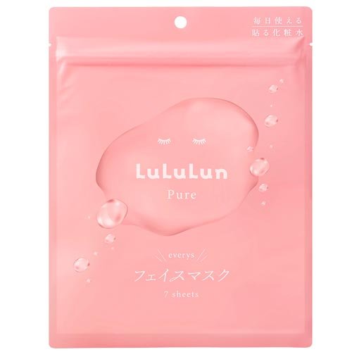 公式　ルルルン フェイス シート エブリーズ 7枚入 LuLuLun シート パック 美容 潤い 乾燥 肌荒れ 肌 予防 おすすめ スキンケア 化粧水 代用 時短