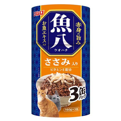 いなば 魚八 ささみ入り 猫用(160g×3缶入)