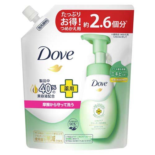 Dove(ダヴ) ニキビケア クリーミー泡洗顔フォーム アクネケア 詰め替え用(320ml)