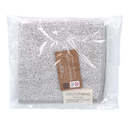 ココチエナ2 ウォッシュタオル 約34×35cm グレー CE4021(1枚)