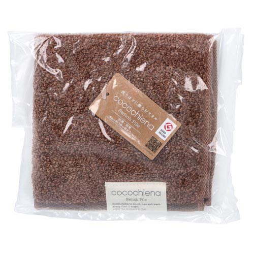 ココチエナ2 ウォッシュタオル 約34×35cm ブラウン CE4021(1枚)