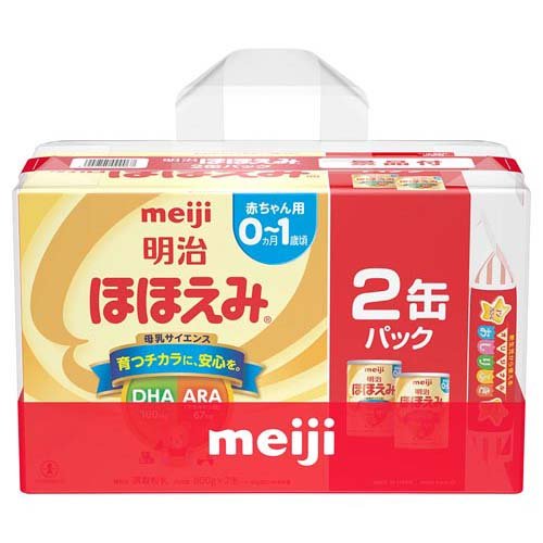 明治 ほほえみ 粉ミルク 800g 2缶 キューブ168本 Amazon.co.jp: 明治 ほほえみ 2缶パック(景品付き) 800g×2缶 [0
