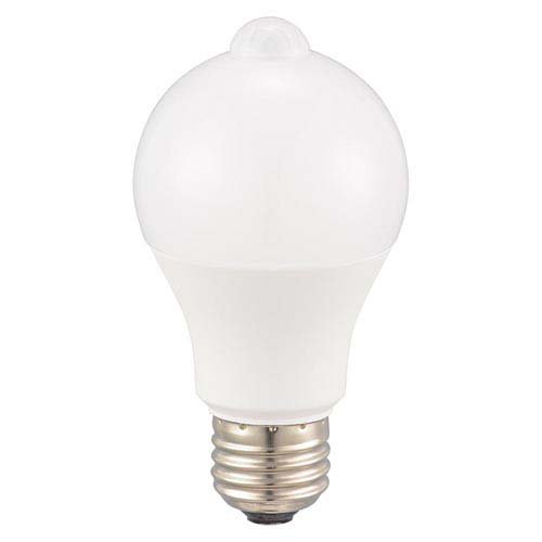 オーム(OHM) LED電球 E26 60形相当 人感・明暗センサー付き 昼光色 890ルーメン 7.2W LDA7D-G PIR6 06-5590 オーム電機