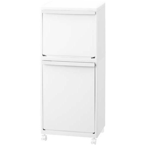 天馬 ホワイトラッシュ 多段分別ペール 40L(浅引出し15L+深引出し25L) WR-3521　分別 ゴミ入れ ごみ箱 キッチン 収納