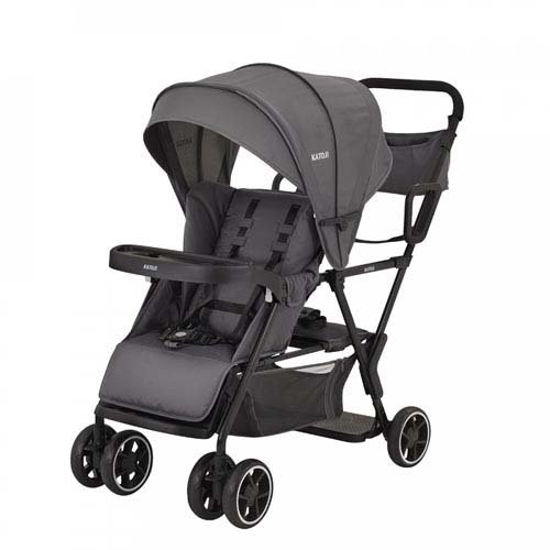 ベビーカー 二人でゴー グレー(1台)