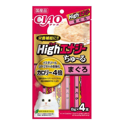 CIAO HighEnergyちゅ～る まぐろ 猫用(8g×4本入)