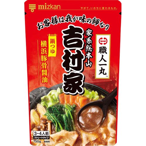 ミツカン 職人一丸 家系総本山 吉村家 監修 横浜豚骨醤油 鍋つゆ(750g)