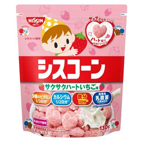 シスコーン サクサクハートいちご味(130g)