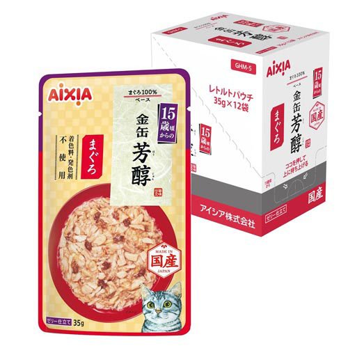 金缶 芳醇 15歳頃からのまぐろ(35g×12袋)