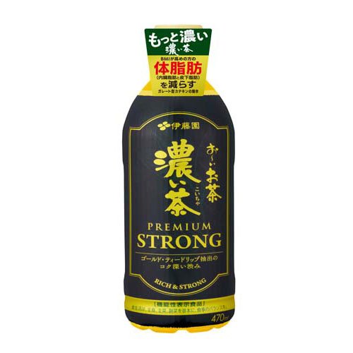 伊藤園 おーいお茶 濃い茶 プレミアムストロング 機能性表示食品 ペットボトル(470ml×24本)