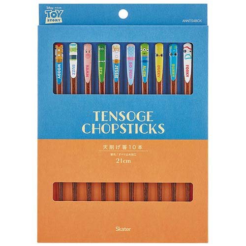 ANNTS4BOX 天削げ箸 トイ・ストーリー(10本入)