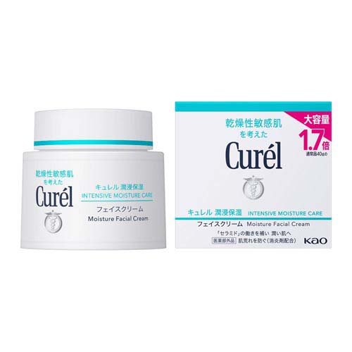 Curel潤浸保湿フェイスクリーム❤︎40g×4個。新品、未使用。 Amazon | キュレル CUREL 潤浸保湿フェイスクリーム 40g [並行