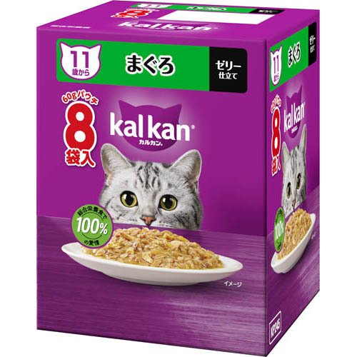 カルカン パウチ １１歳から まぐろ キャットフード ウェットフード(60g×8袋入)