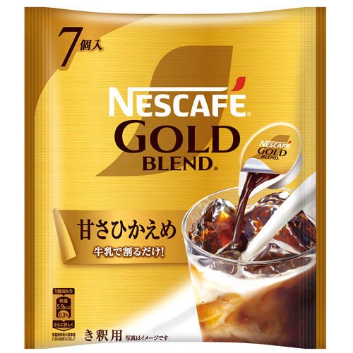 ネスカフェ ゴールドブレンド ポーション 甘さひかえめ(11g×7個入)