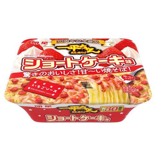 明星 一平ちゃん夜店の焼そば ショートケーキ味(12個入)