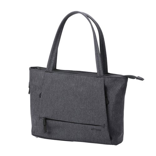 エレコム トートバッグ 肩掛け 8L 撥水加工 14インチノートPC 収納 ブラック(1個)