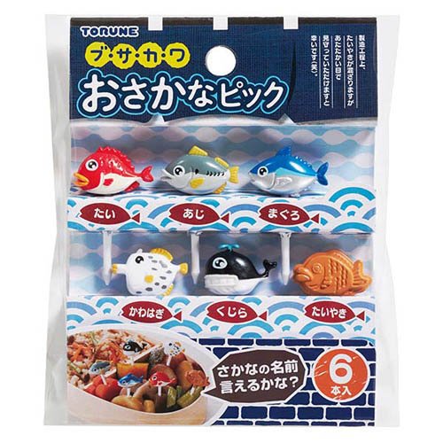 ブ・サ・カ・ワおさかなピック P-3591(6本入)