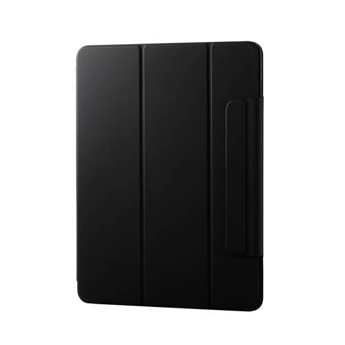 エレコム 13インチ iPad Air (M2) ケース レザー 本体マグネット装着 ブラック(1個)