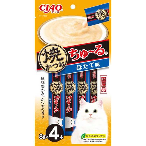 CIAO焼かつおちゅ～る 本格だし味(8g×4本)