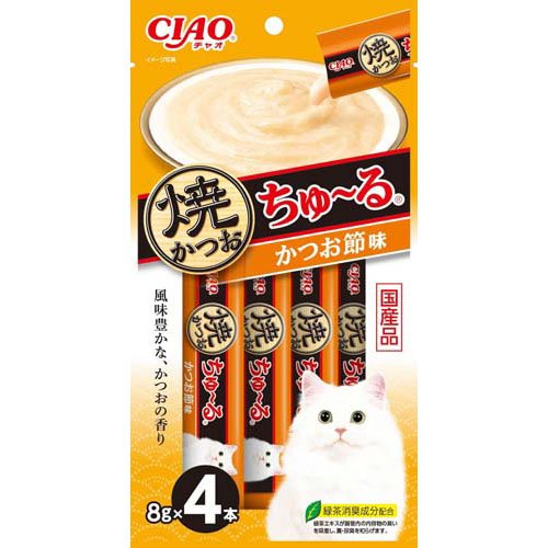 ＣＩＡＯ　焼かつおちゅ〜る　かつお節味　８ｇ×４本