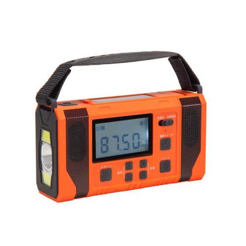防災ラジオ 10000mAh 大容量 モバイルバッテリー 4WAY充電 ソーラー 手回し ワイドFM AM 対応 LEDライト SOSサイレン 乾電池 防災グッズ 停電 災害 スマホ充電