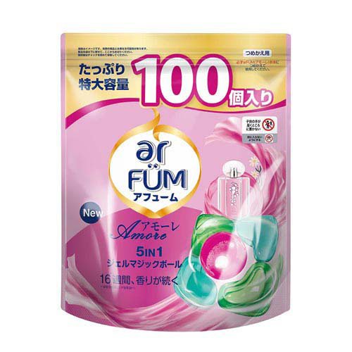 アフュ-ム アモーレ ボール型洗濯洗剤 ベルガモット＆ジャスミン 詰替(100個入)