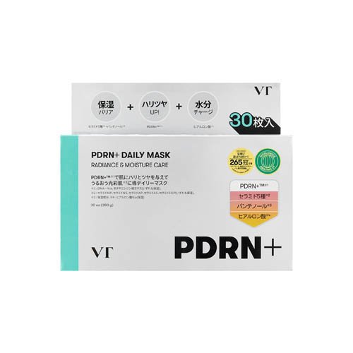 パック シートマスク 高麗人参由来  PDRN+ デイリーマスク 30枚 VT 公式 ハリ ツヤ 韓国コスメ  フェイスパック