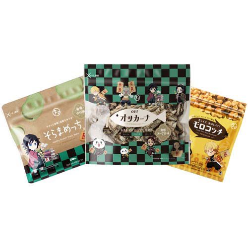 OH！オサカーナ・そらまめっち・モロコッチ 3種セット 「鬼滅の刃」コラボ(185g)