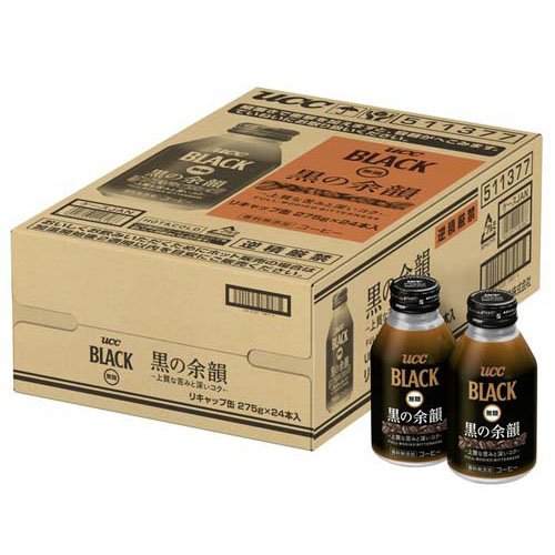UCC BLACK無糖 黒の余韻 R缶(275g×24本入)