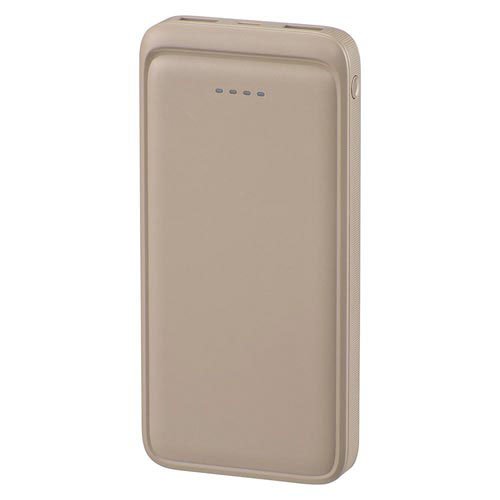 モバイルバッテリー 10000mAh ラテ・グレージュ(1個)