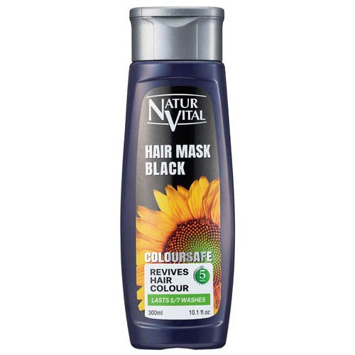 ナチュールバイタル カラーセーフヘアマスク S ブラック(300ml)