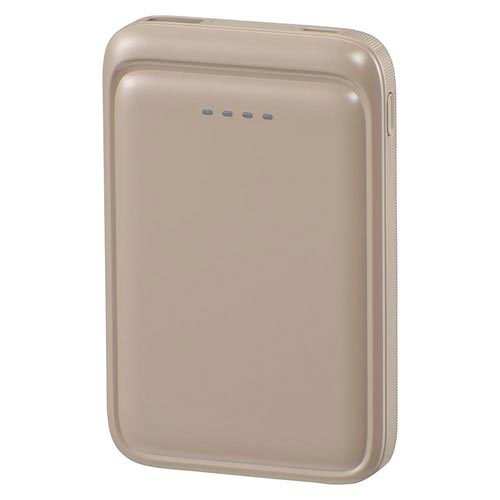 モバイルバッテリー 5000mAh ラテ・グレージュ(1個)