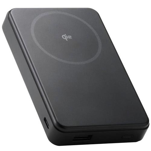 エレコム マグネット式 Qi2 最大15W モバイルバッテリー 10000mAh 大容量 ブラック(1個)