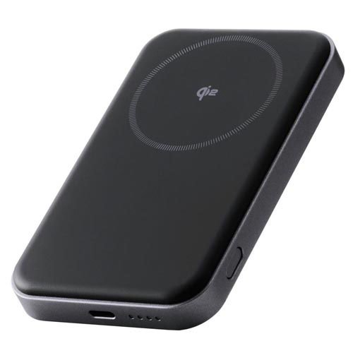 エレコム マグネット式 Qi2 最大15W モバイルバッテリー 10000mAh 大容量 ブラック(1個)