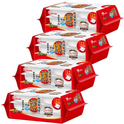 低温製法米のおいしいごはん 角型(300g×6個×4袋)