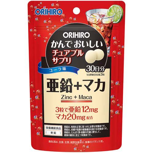 かんでおいしいチュアブルサプリ 亜鉛+マカ(90粒)