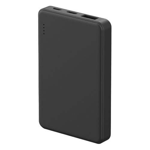 HIDISC CCC認証品 モバイルバッテリー 5000mAh ブラック HD4-MBFT3C05BK(1個)