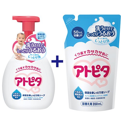 楽天市場】丹平製薬 アトピタ 頭皮保湿泡シャンプー 350ml | 価格比較