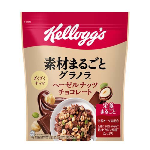 ケロッグ  くちどけチョコレートグラノラハーフ  450g ×30袋 楽天市場】日本ケロッグ(同) ケロッグ くちどけチョコレートグラノラ
