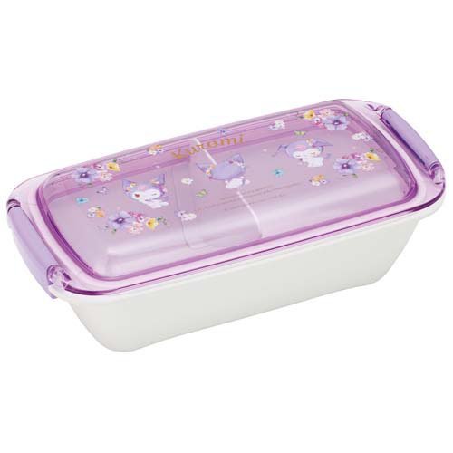 パッキンが洗いやすいお弁当箱 530ml クロミ 水彩花柄 PTLB6B(1個)