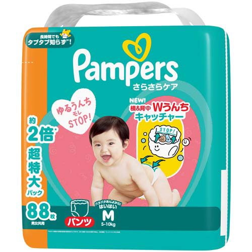 パンパース パンツ さらさらケア オムツ Mはいはいサイズ(88枚×3個入)