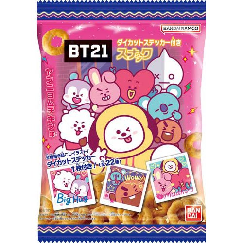 BT21 ダイカットステッカー付きスナック(21g)