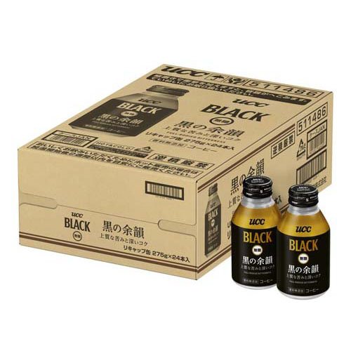 UCC BLACK無糖 黒の余韻 R缶(275g×24本入)