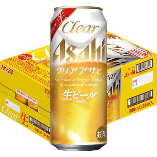 楽天市場】アサヒビール クリア アサヒ 缶500ml 6缶パック | 価格比較
