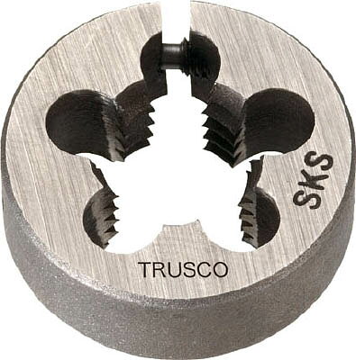 ＴＲＵＳＣＯ　丸ダイス　２５径　Ｍ６×１．０　（ＳＫＳ）
