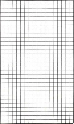 ＴＲＵＳＣＯ　棚用ディスプレイネット　金具付　９００Ｘ１５００　黒