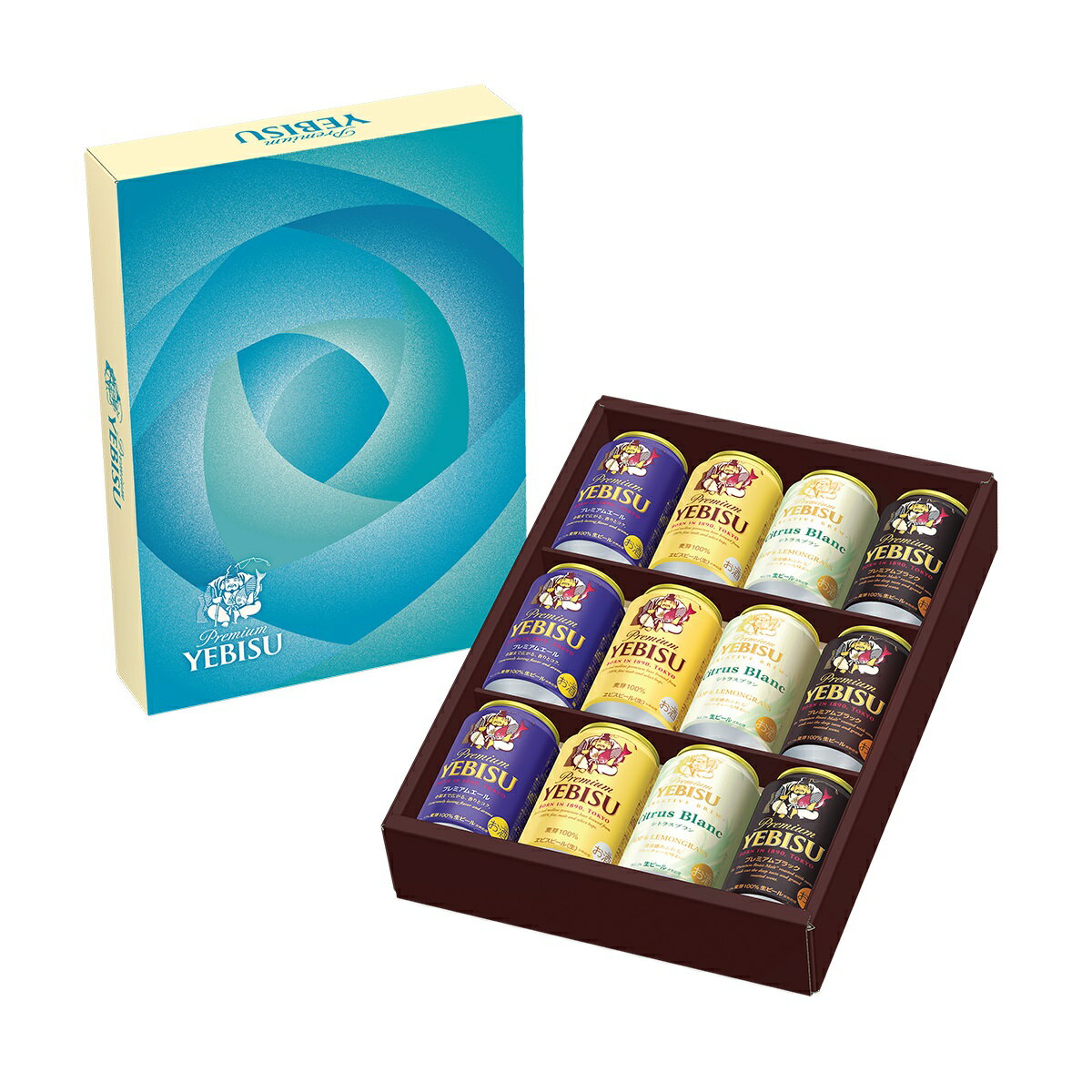 サッポロビール ヱビス4種アソート父の日ギフト 350ml×12本 YCF3DECF