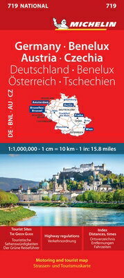 Michelin Germany, Benelux, Austria, Czech Republic Road and Tourist Map/MICHELIN TRAVEL PUBN/Michelin